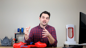 YouTuber Austen Hartley has designed and 3D printed his own pair of custom, low-cost Crocs.