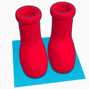 Big red boots ( size 7.5 mens) by wachakboom