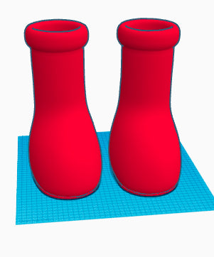 Big red boots ( size 6 mens ) by wachakboom