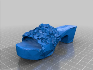 3D-printable sandal with flower-ornaments by makerheb