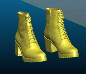 Leather boots  women stiletto shoes - 3D scan - Remix by Tse_Tso