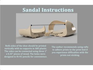 3D Printable Sandal by joeporter9