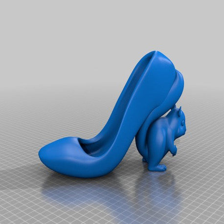 3D Printed Squirrel High Heel
