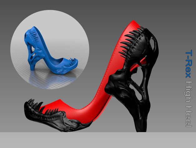 fabrik pilfer Køre ud 3D Printed T-Rex High Heel – 3DSHOES.COM