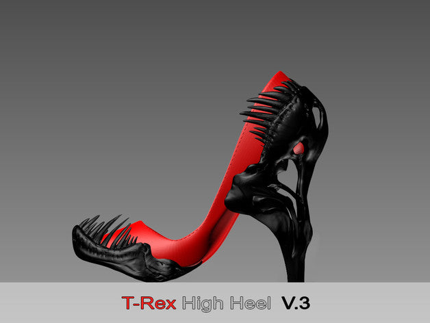 3D Printed T-Rex High Heel