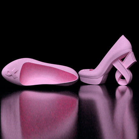 Cancer Walk High Heel Ribbon | 3D Shoe Model