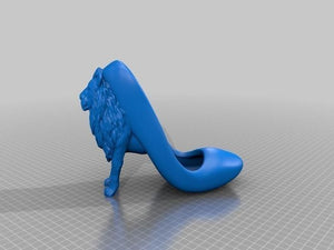 3D Printed Lion High Heel Digital Download
