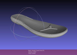 Sandal Cewek Sole 3D Model Files by Ridwan