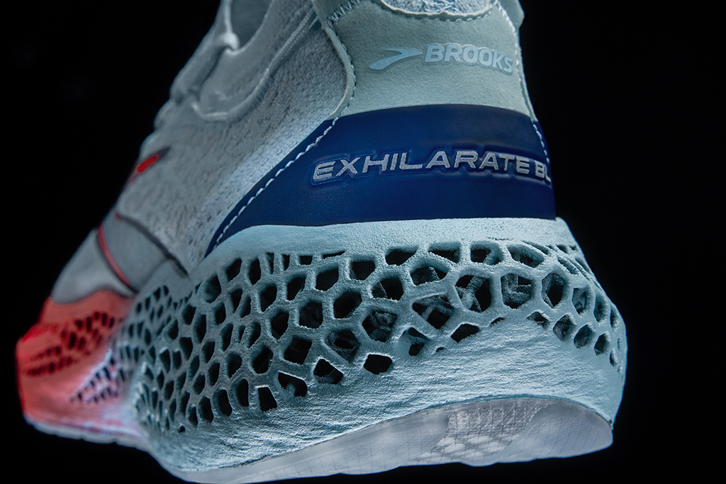 Brooks, Exhilarate-BL, running shoe, HP, 3d printed sneakers, running sneakers, Brooks running