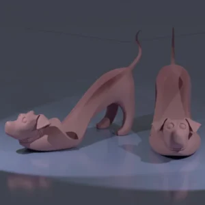 3D STL Dippy Dog Shoes - Fun and Unique Model