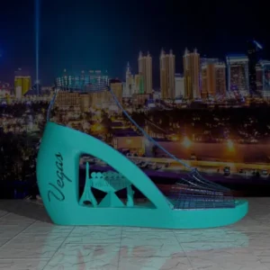 3D STL Las Vegas Wedge - Unique Cityscapes Collection