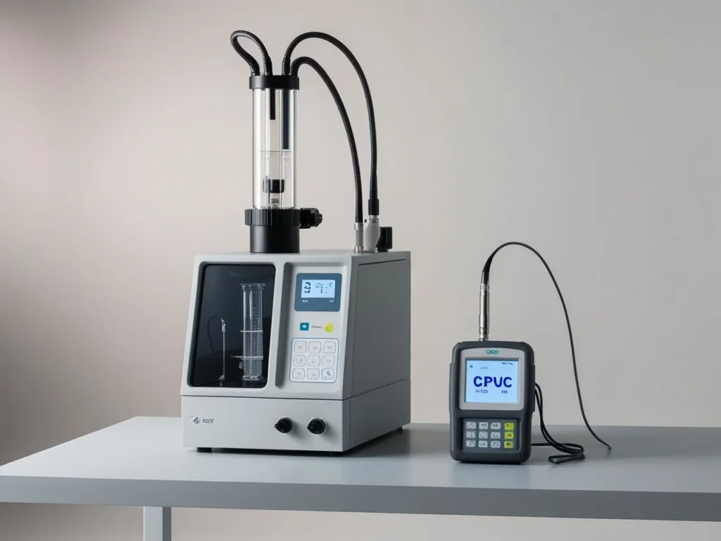 GC‑MS lab equipment and real-time CPC monitor for VOC measurement