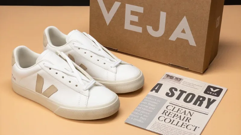 Veja Campo white sneaker made with wild rubber and corn-based leather alternative