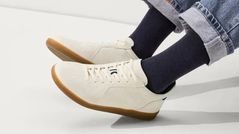 Rothy’s RS01 sneaker featuring 3D knit made from recycled plastic bottles