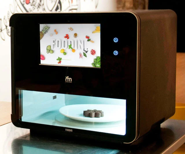 Foodini countertop 3D food printer on a modern kitchen counter