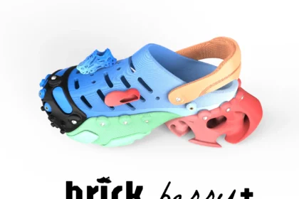 3D-printed Brick Berry+ modular sneaker in pastel colors