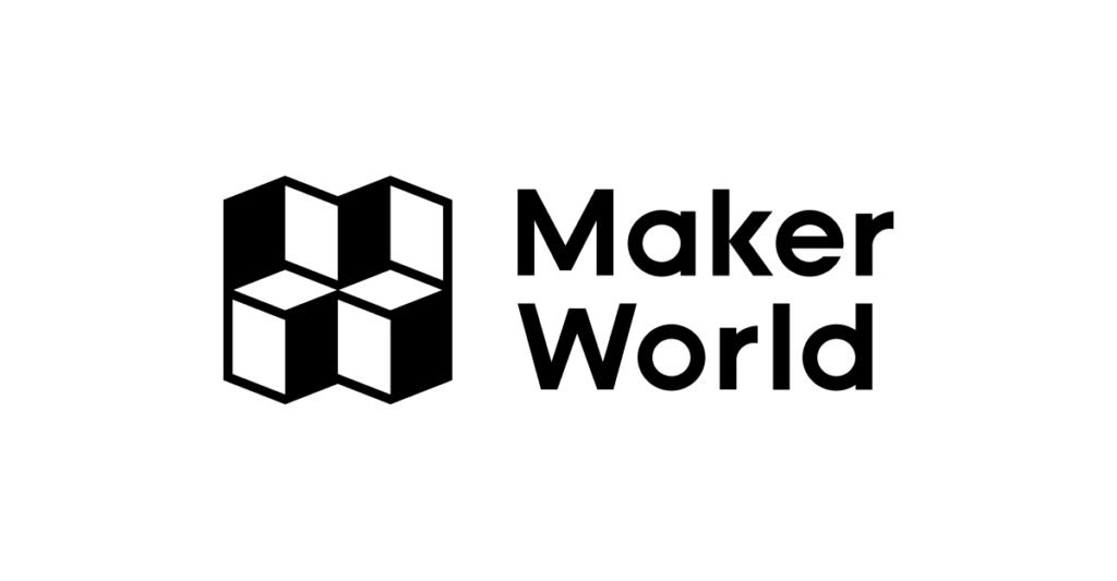 MakerWorld black-on-white logo