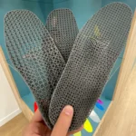 TPU lattice insole designed and 3D printed by LutraCAD using MJF TPU01, offering flexibility and chemical resistance.