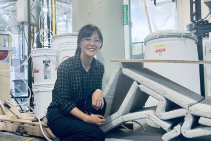 Hajin Kim-Tackowiak (MIT) at the Autodesk Technology Center in Boston.