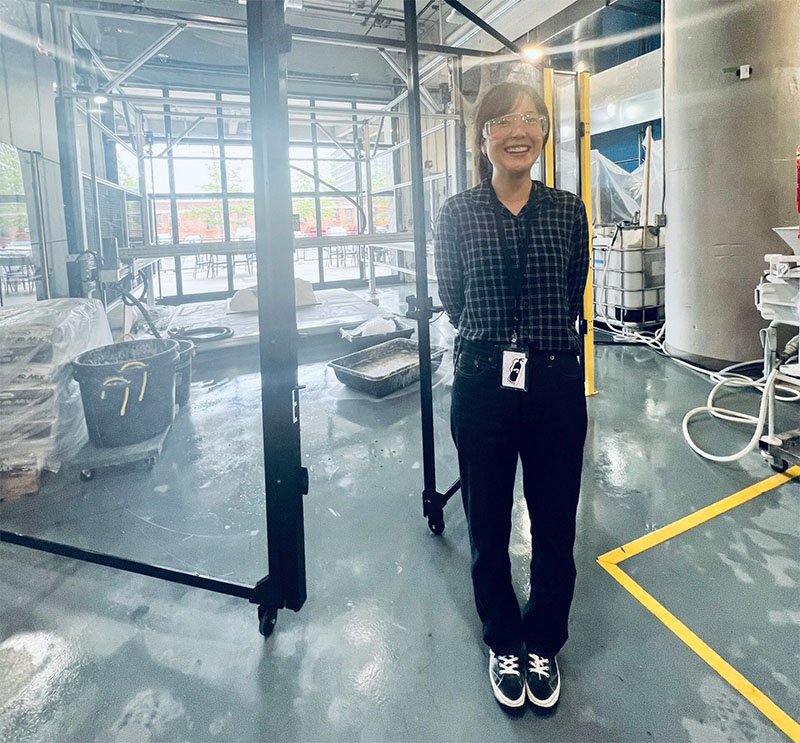 Hajin Kim-Tackowiak (MIT) at the Autodesk Technology Center in Boston.