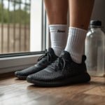 3D printed shoes airing out after use to prevent sweat and odor