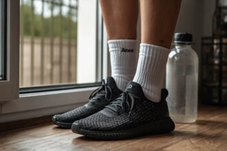3D printed shoes airing out after use to prevent sweat and odor