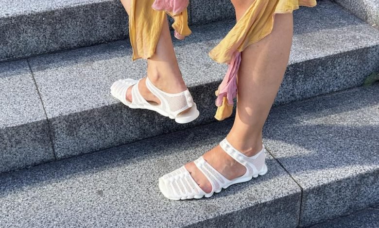 Sofia Rousinovich’s 3D-printed sandals bring digital footwear design to life. — Credit: Sofia Rousinovich / VoxelMatters.