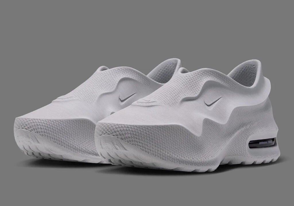 Nike Air Max 1000.3 Pure Platinum 3D printed shoes front three-quarter view
